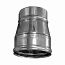 Переходник D 135/125 для дымохода из нержавеющей стали Прок